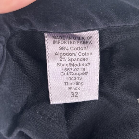 Current Elliott JEANS Black Denim Size 32 - Picture 7 of 8